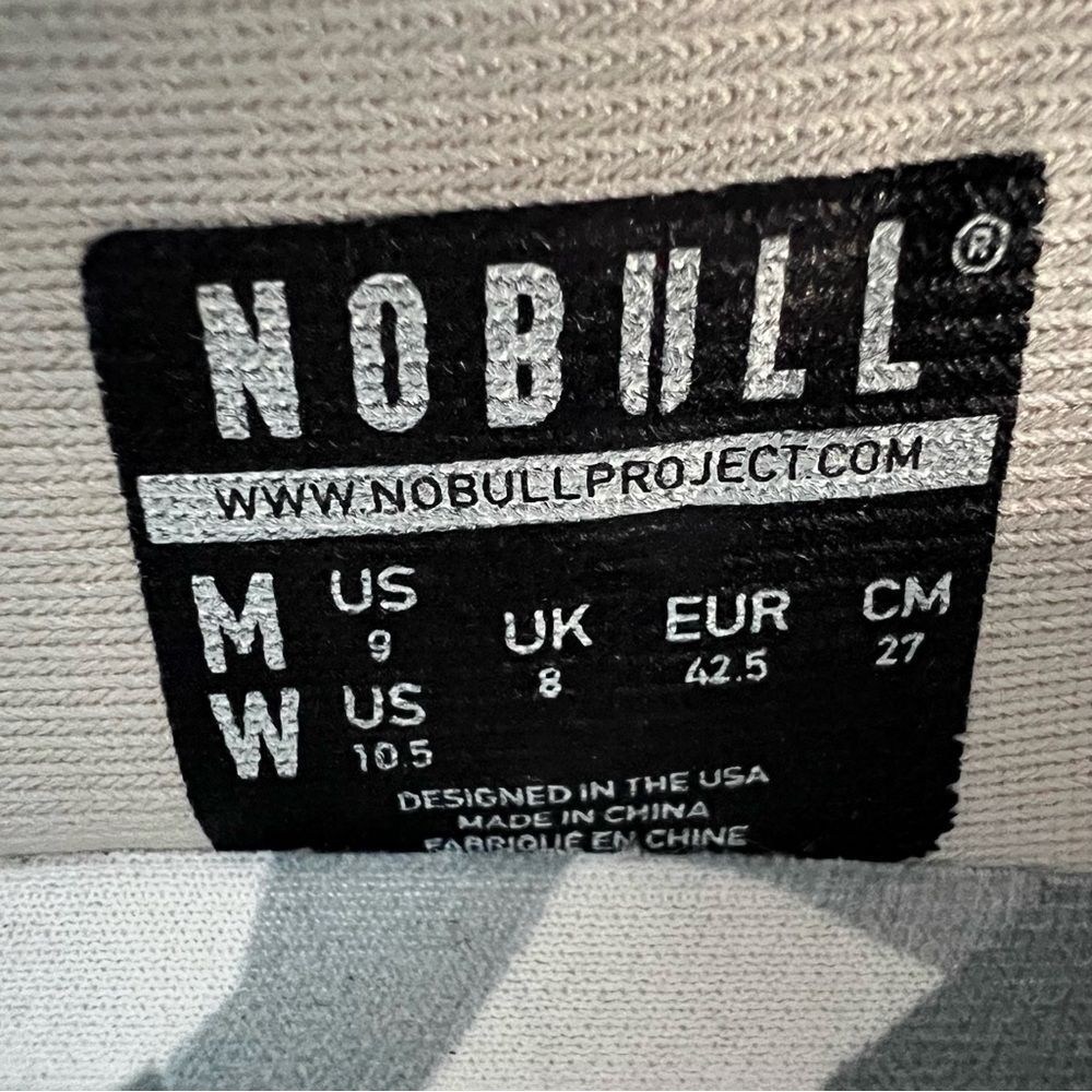 NoBull Camo Shoes Mens 9 Gray Low Top Sneakers - Picture 7 of 9
